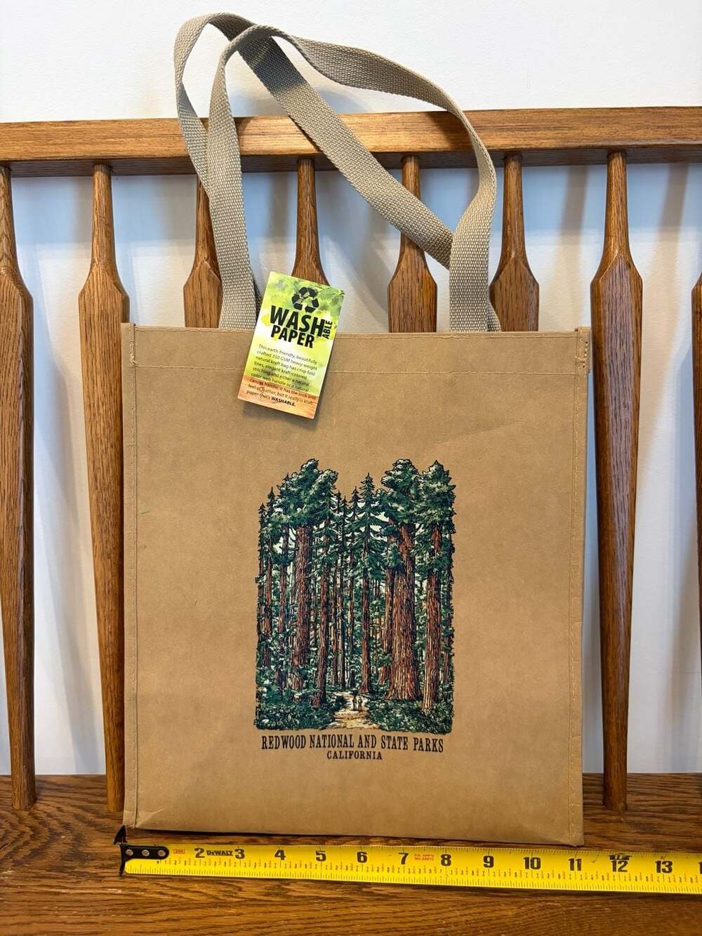 Redwood National and State Parks California Washable Paper Tote Bag
